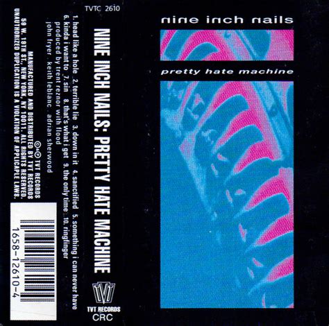 Nine Inch Nails Pretty Hate Machine 1989 Black Dolby System Crc