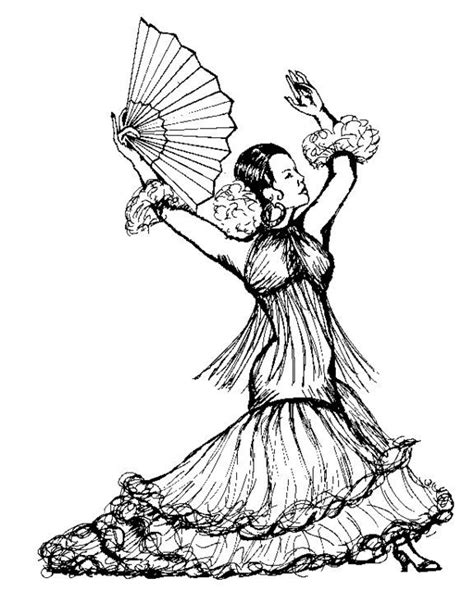 Lista Imagen Dibujos De Flamencas Y Gitanas Para Colorear Alta