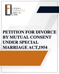 Mutual Divorce Petition Format Pdf LegalFormatsIndia