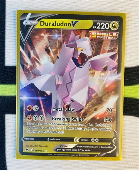 Duraludon V 103 159 Full Art NM M Crown Zenith Pokemon Card Values MAVIN