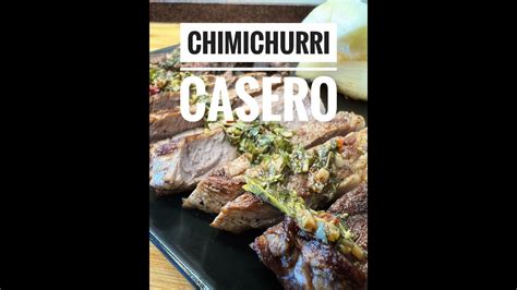 Chimichurri Casero Con Ribeye Steak Al Sarten La Osad A Youtube