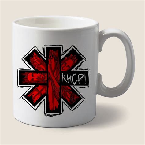 Caneca Branca Bandas De Rock Red Hot Chili Peppers Logo Shopee Brasil