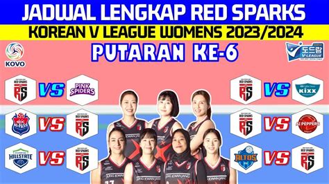 Jadwal Lengkap Megawati Dkk Di Putaran Ke Red Sparks Vs Pink