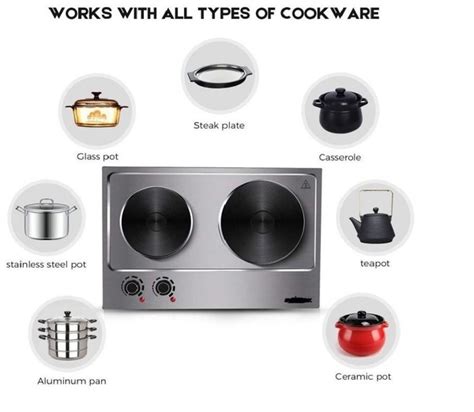 In Double Electric Hot Plate Stove Description