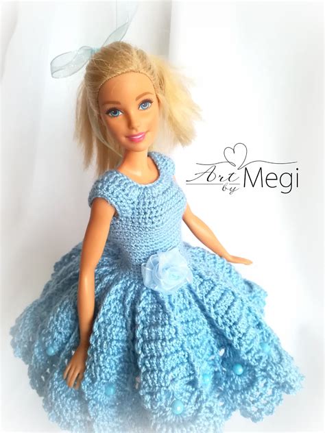 Sukienka Na Szyde Ku Dla Lalki Barbie Dolldress Barbiedoll Crochet