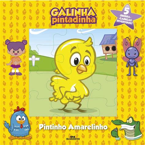 Livro Meu Primeiro Livro Quebra Cabeças Galinha Pintadinha