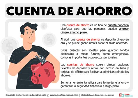 Qu Es Una Cuenta De Ahorro