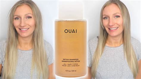 Ouai Detox Shampoo Review Clarifying Haircare Routine On Fine Balayage Hair Youtube