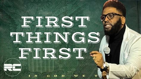 First Things First Pastor Devin Westbrook In God We Trust Sermon