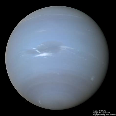 High-resolution global Neptune mosaic with Great Dark Spot | The ...