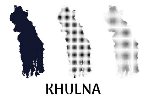 Khulna Map Vector Download - Frebers