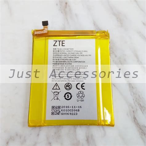 Used 2705mah Polymer Smart Mobile Phone Battery Batteries For Zte Axon