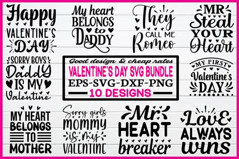 Valentines Day Svg Bundle Graphic By Smart Design · Creative Fabrica