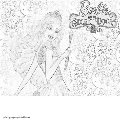 Coloring pages Barbie The Secret Door || COLORING-PAGES-PRINTABLE.COM