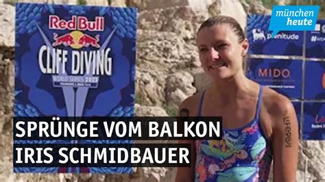 Spr Nge Vom Balkon Iris Schmidbauer Aus P Hl Landet In Der Cliff