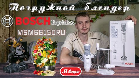 Погружной блендер BOSCH ErgoMixx MSM66150RU - YouTube