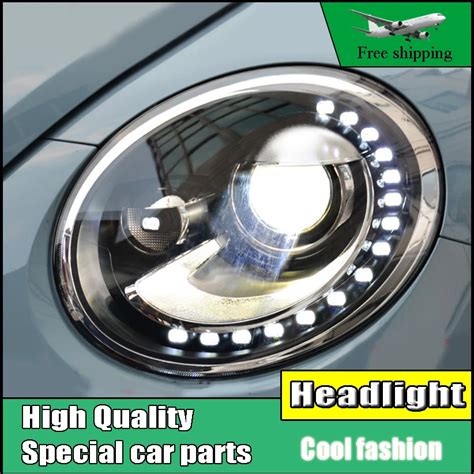 Car Styling Head Lamp Case For VW Beetle 2013 2015 Headlights LED