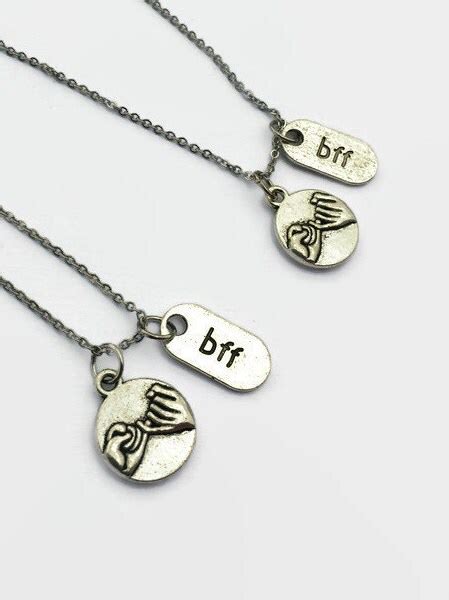 BFF Necklace Pinky Promise Pinky Swear Best Friend Etsy