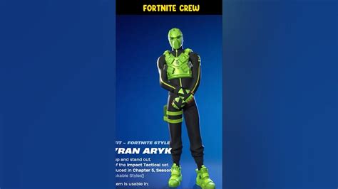 New Fortnite Crew November 2024 Kyran Aryk Skin All Styles Youtube