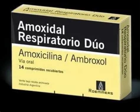 Amoxidal Respiratorio Duo Antibiótico Mucolítico Y Expectorante