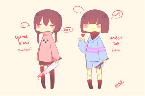 Madotsuki And Frisk By Vermi11i0n On Deviantart