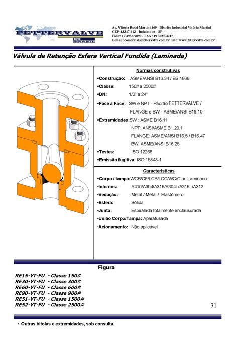 Barrotti Válvulas Industriais Válvula Retenção