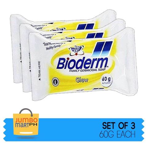 Bioderm Glow Germicidal Bath Soap 60g Set Of 3 Lazada Ph