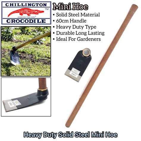 Chillington Crocodile Heavy Duty Solid Steel Mini Hoe With Cm Handle