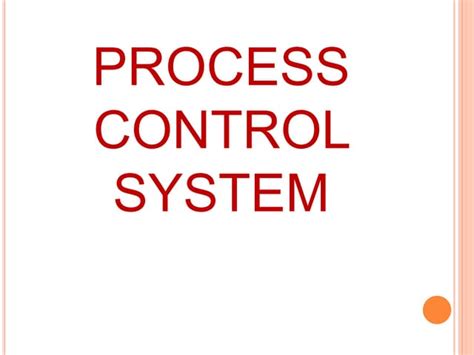 Types process control system | PPT