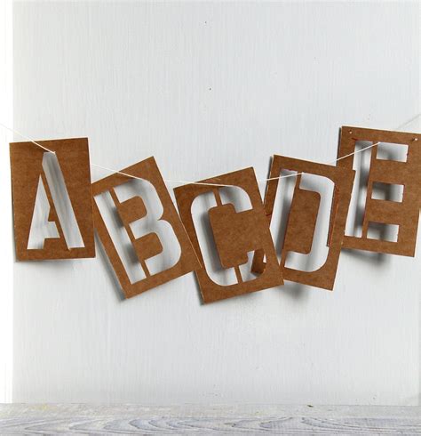 Vintage Alphabet Stencil Set