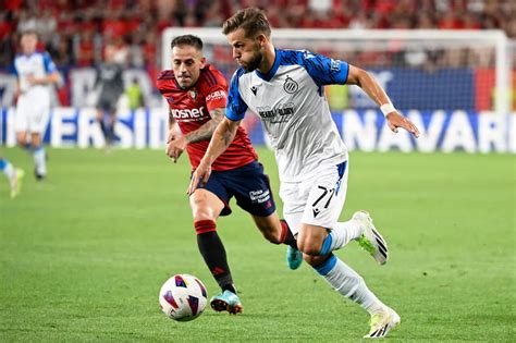 Blauw Zwart Boekt Belangrijke 1 2 Zege Op Het Veld Van Osasuna Club