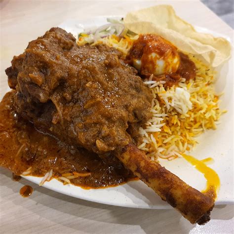 Lamb Shank Briyani At My Briyani House By Mr Teh Tarik Halal Tag