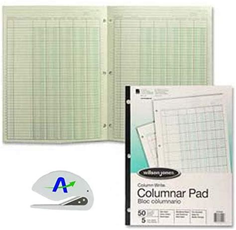 Wilson Jones Columnwrite Columnar Pad X Inch Size Ruled Both