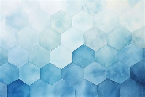 Blue Hexagon Backgrounds Pattern Texture Premium Photo Illustration