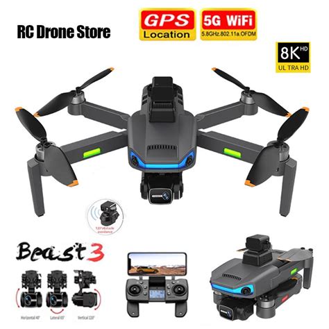 Новый AE3 Pro Max GPS Дрон 6-осевой EIS Gimbal 8K Двойная камера 5G Wi ...