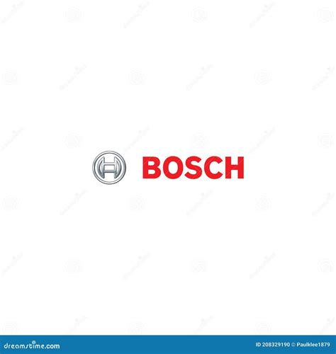 Éditorial Du Logo Bosch Dillustration Sur Le Fond Blanc Image