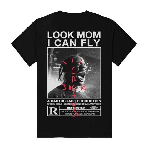 Look Mom I Can Fly Real T Shirt Official Travis Scott Online Store