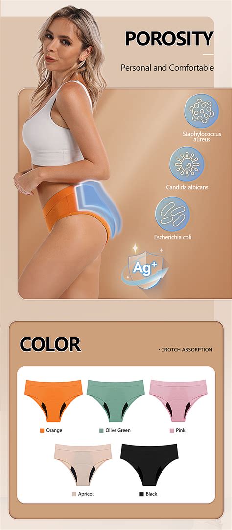 4 Layers Period Panties No Pfas Biodegradable Bamboo Free Odor Culotte