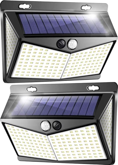 Solar Lights Outdoor Garden Light 208 LED Solar Security Light Outdoor