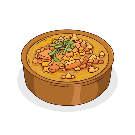 Dibujado a mano deliciosa ilustración de locro Vector Gratis