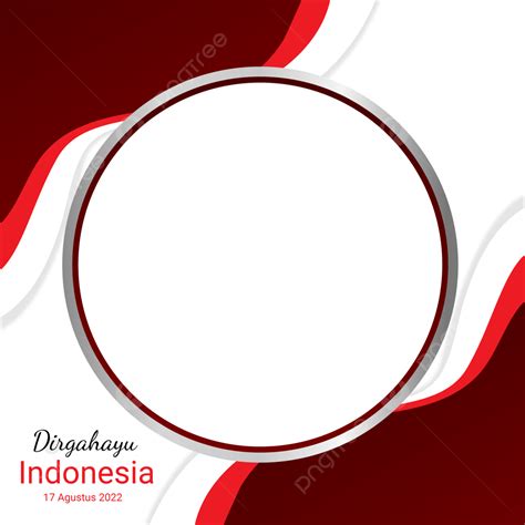 17 Agustus Vector Hd Images Twibbon Dirgahayu Republik Indonesiaa 17 Agustus 2022 Twibbon