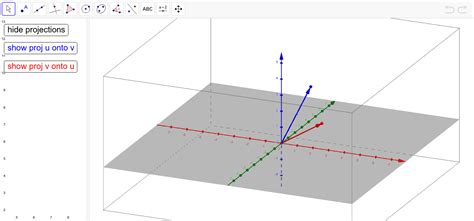 Vector Projections In 3d Geogebra