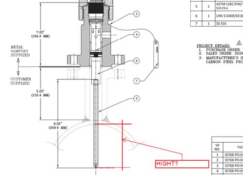 Injection Quill Probe Dimension Chemical Process Engineering Eng Tips