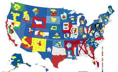 US Flags Mapped by County (HQ Reupload) : r/MapPorn