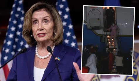 Nanci Pelosi Aterrizó En Taiwán Desafiando Una Guerra Con China