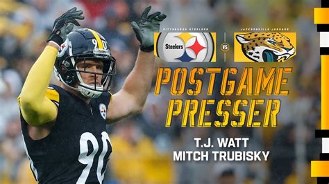 T J Watt Mitch Trubisky Postgame Press Conference Week Vs Jaguars