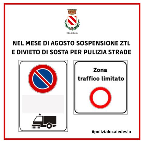 Dall Al Agosto Stop A Divieti Di Sosta Per Pulizia Strade