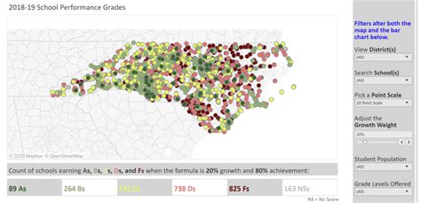 Interactive maps: NC school performance grades - EducationNC