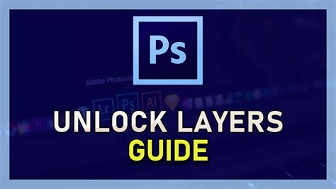 Photoshop Cc How To Unlock Layers Youtube