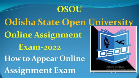 OSOU Online Assignment Exam 2022 How To Submit OSOU Online Assignment